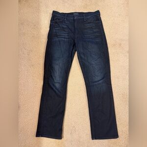 MOTHER size 31 dark blue mid rise dazzler ankle jeans